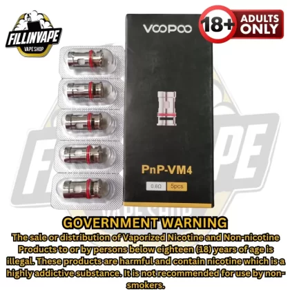 Voopoo PnP Series Coils - VM1 0.3 (32-40w) / 5pcs/pack