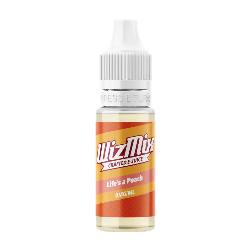 WizMix Life's A Peach - 10ml - 0mg - Vape Product