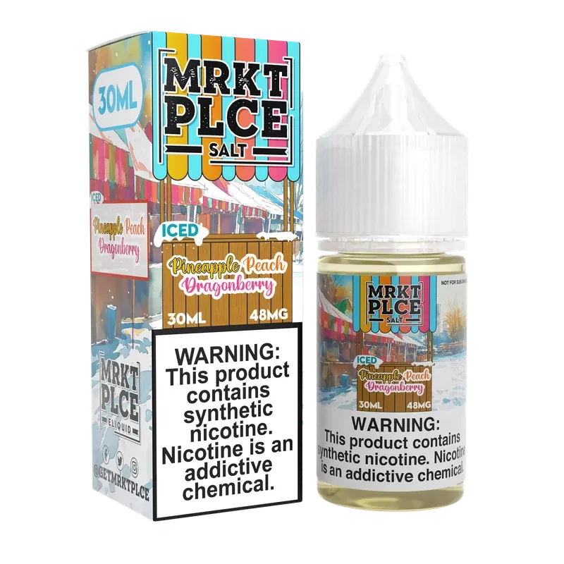 MRKTPLCE SALT – ICED Pineapple Peach Dragonberry – 30ML E-Liquid