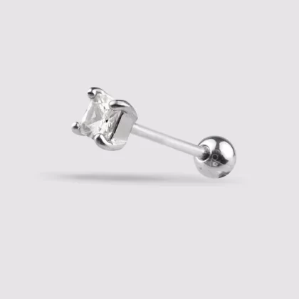 Gem Prong Set Ear Stud 18G