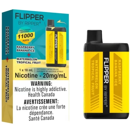 Flipper by Ripper 11K Disposable Vape – Watermelon Tropical Fruit & Raspberry Banana Ice
