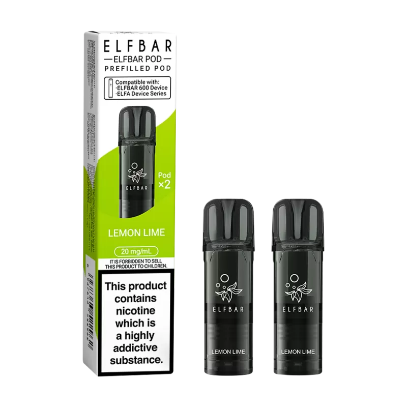 Lemon Lime Elfbar 600 Pods - Vapeshop Co