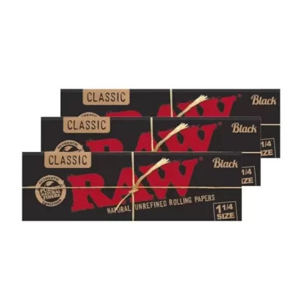 Raw Black Classic 1 1/4 Size - Thevapersworld