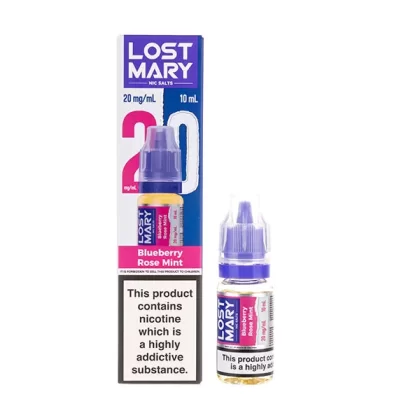 Blueberry Rose Mint Nic Salt E-Liquid by Lost Mary - Vapesuperstore Co