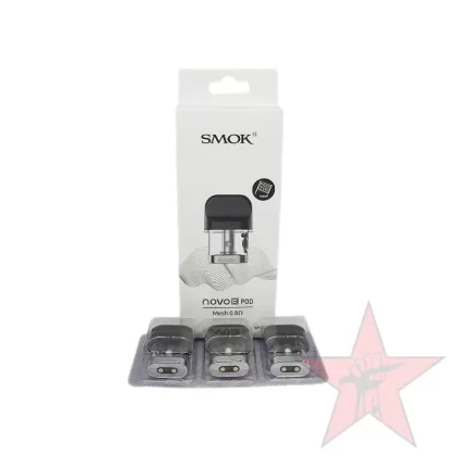Smok Novo 3 Replacement Pods – 3 Pack - Pod#0.8ohm Mesh