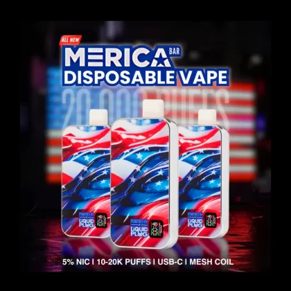MERICA BAR 20K Puff Disposable Device - 20000 Puffs - Blue Razz Air Heads
