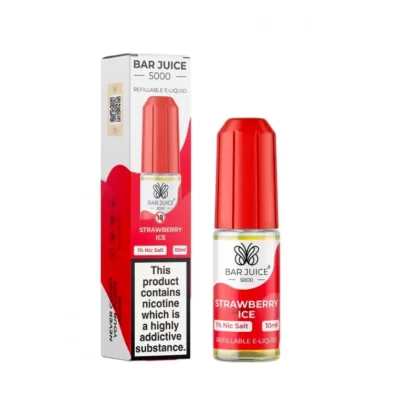 Bar Juice 5000 Salt Nicotine Strawberry Ice 10mg/20mg Salts - Vape Product, Vape Product