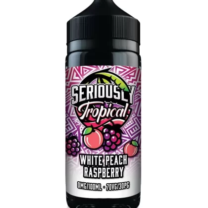 White Peach Raspberry (Tropical) Seriously E Liquid 100ml – 70VG - Vapestorm Co