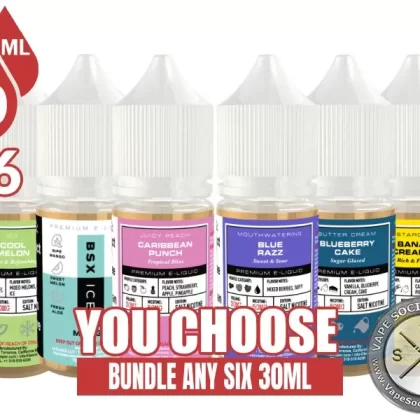 BSX Salt Bundle 6x30ml (180ml)