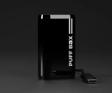 Puff Box Device & Charging Cable – Ink Black