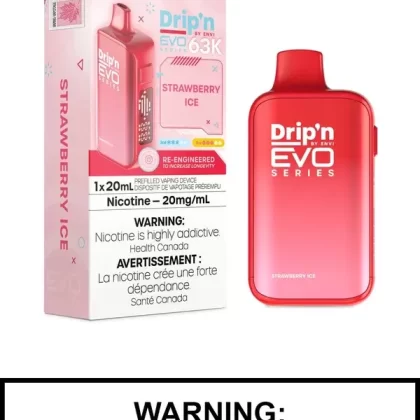 Strawberry Ice Drip’n Evo 63K Disposable Vape
