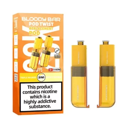 Bloody Bar Pod Twist 20K Prefilled Pod Triple Mango / Peach Mango - Nicotine Strength#20mg (C1A3CB)