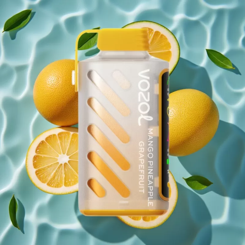 VOZOL Gear Power 20000 Puffs Disposable Vape – Mango Pineapple Grapefruit, S.i.L.C. Tech, Dual Mesh Coil, 20mL, 5% Nicotine, Full Screen Display - Bangvapeaustralia