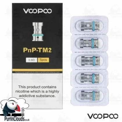 VooPoo PnP-TM2 0.8 Ohm Replacement Coils (5 Pack)