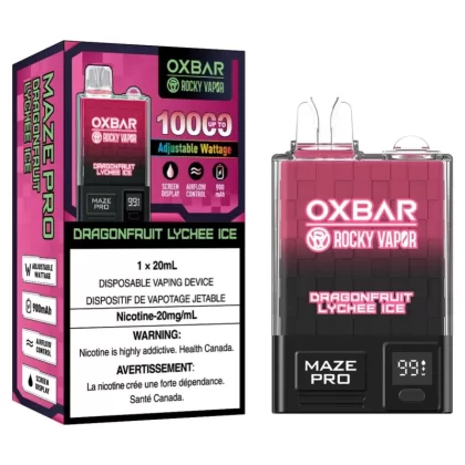 Rocky Vapor OXBAR Maze Pro Disposable – Dragon Fruit Lychee Ice