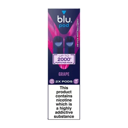 Blu Bar Grape Pods (2 Pack) - Strength#20mg (2FFA57)