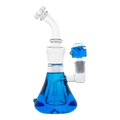 Icey Glyco Chill Beaker Bong – 8in - Color#Blue>Purple