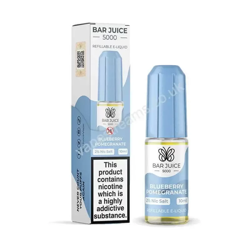 Bar Juice 5000 Blueberry Pomegranate Nic Salt E-Liquid - Vapestreams Co