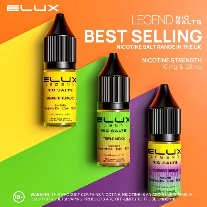 Elux Legend Nic Salts E-Liquid - Blackcurrant Lemonade / 10mg - Image 2