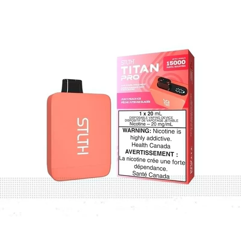 STLTH TITAN PRO DISPOSABLE – JUICY PEACH ICE