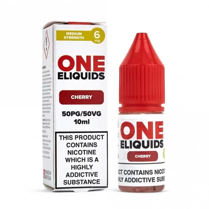One E Liquids Cherry E Liquid – 50/50 Series (10ml)
