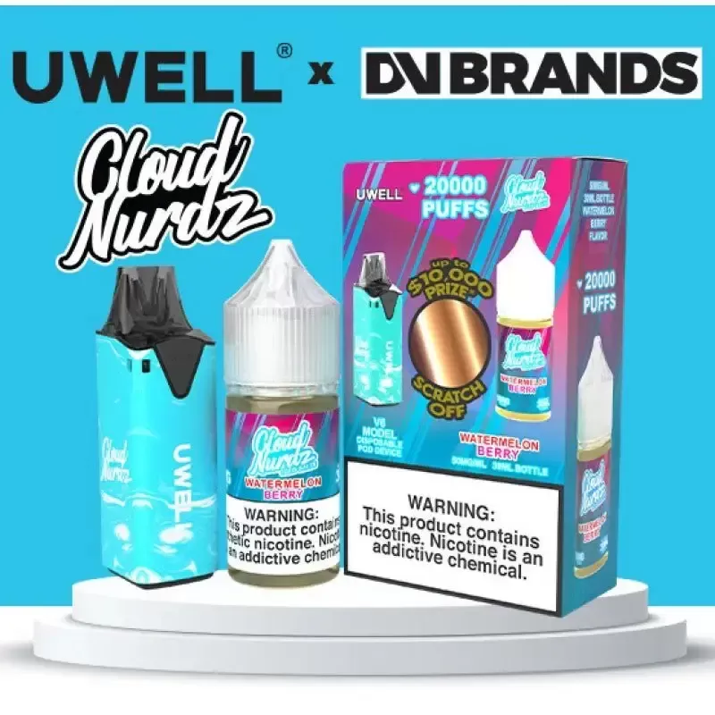 Cloud Nurdz Salt x Uwell V6 – E-Liquid + Device Bundle