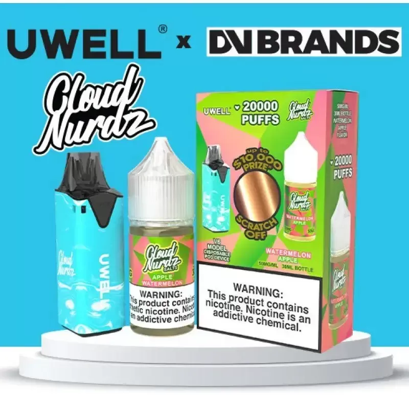 Cloud Nurdz Salt x Uwell V6 – E-Liquid + Device Bundle - Image 2