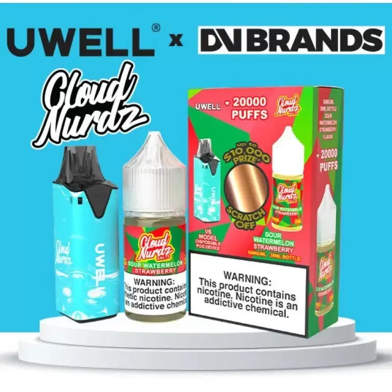 Cloud Nurdz Salt x Uwell V6 – E-Liquid + Device Bundle - Image 3