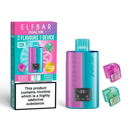 Elf Bar Dual 10K Puffs Prefilled Pod Kit 2 in 1 Vape - Only in £8.99 - Special Edition