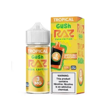 Tropical Gush Pod Juice x RAZ 100mL - Nicotine Level#0mg>3mg>6mg