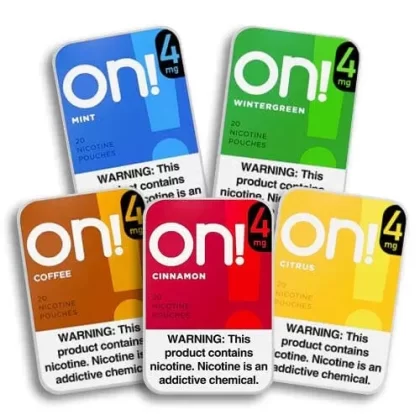 ON! Nicotine Pouches Sampler - Product#2mg>4mg>8mg~Packaging#5 Pack