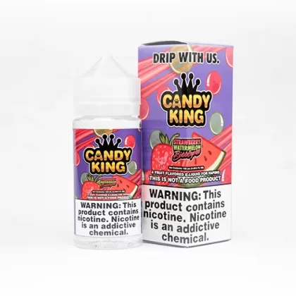 Candy King Strawberry Watermelon Bubblegum Vape Juice 100ml - Vape Product, Vape Product