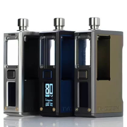 BD Vape x Hirano Designs B4e Tycoon 21700 80W Boro Box Mod - Olive Drab and Gunmetal