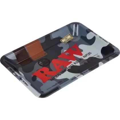 RAW Camouflage Rolling Tray – Smoking Accessories - Vapefully