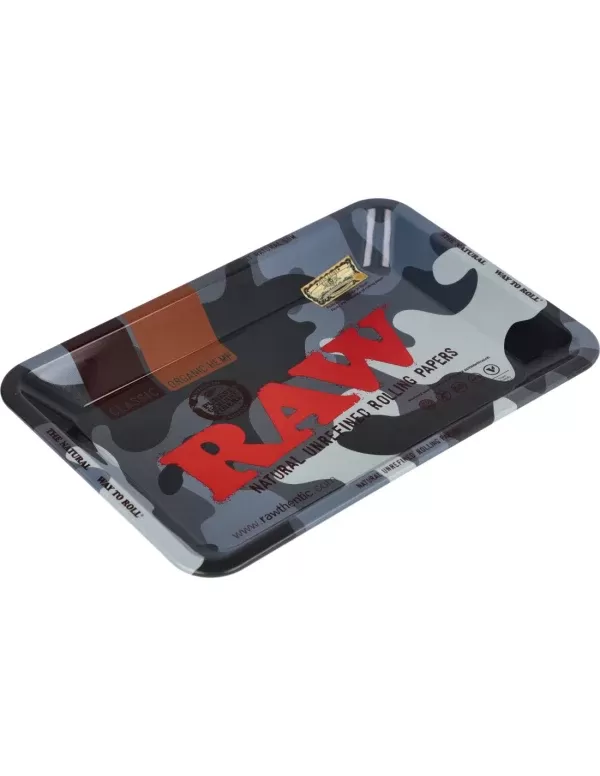 RAW Camouflage Rolling Tray – Smoking Accessories - Vapefully