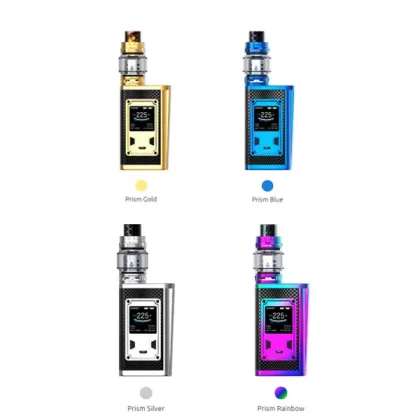 SMOK Majesty 225W Luxe Edition Kit Carbon Fiber Edition With TFV12 Prince Tank -8ML - Prism Silver