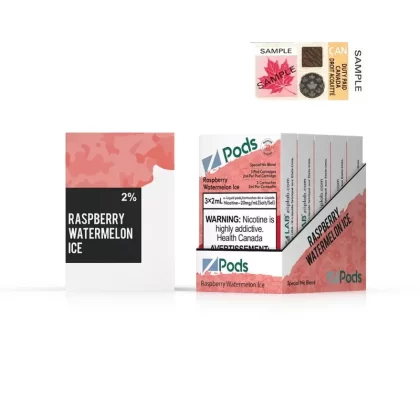 ZPODS – RASPBERRY WATERMELON ICE - Nicotine Strength#20 MG
