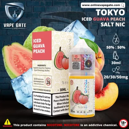 Tokyo Iced Guava Peach Saltnic 30ml - 50 mg / 30 ml