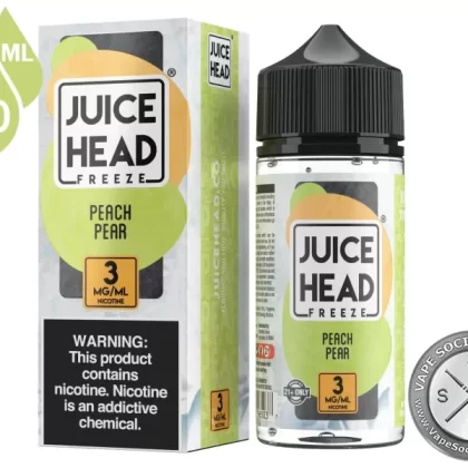 Peach Pear Juice Head Freeze 100ml - Vape Product, Vape Product; NCDOR