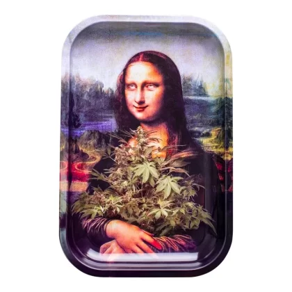 Mona Lisa Metal Rolling Tray – 11in - Vape Store