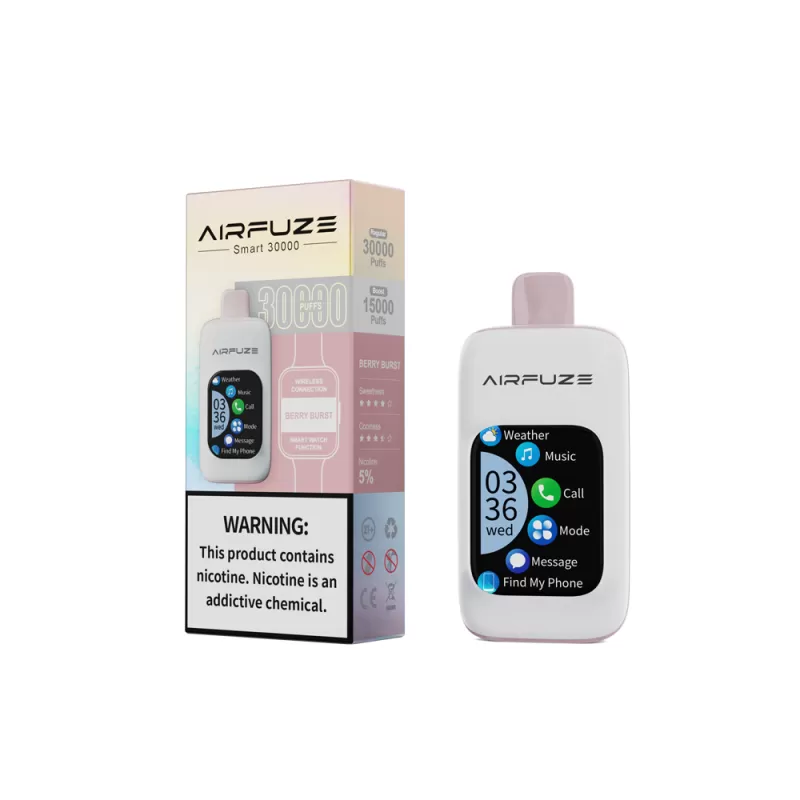 AIRFUZE Smart 30K Disposable Device - 30000 Puffs - Blueberry Watermelon - Image 2