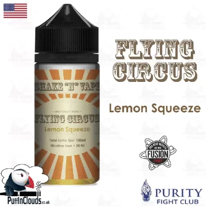 Flying Circus Lemon Squeeze Shake n Vape E-Liquid (50ml 0mg)