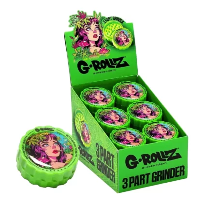 G-Rollz Collector 3-Part Grinder 53mm (18pcs Display) - Colossal Dream - Pink