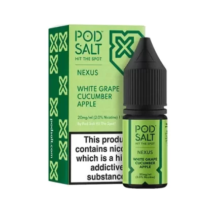 Pod Salt Nexus White Grape Cucumber Apple Nic Salt - 20mg - Vape Product