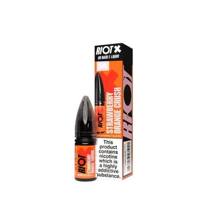 Riot X Nic Salts Strawberry Orange Crush 10ml E-Liquid - 5mg