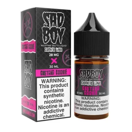 SadBoy CookieLine Custard Cookie Synthetic Nicotine 30ml Salt E-Juice - Eliquidsupply