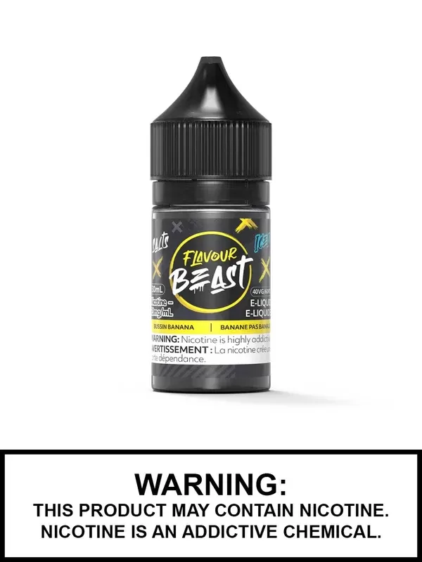 Bussin Banana Iced by Flavour Beast Salts
