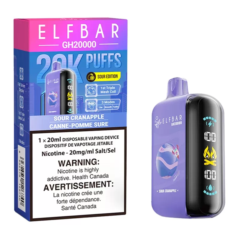 Elf Bar GH20K Disposable Vape Device – Sour Cranapple 20ml