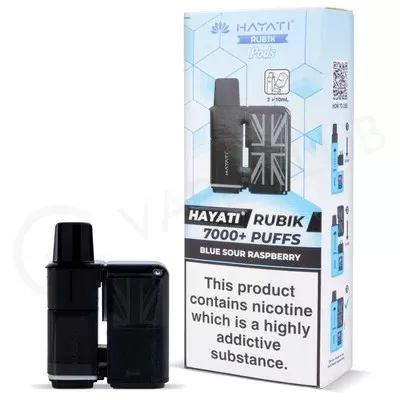 Blue Sour Raspberry Hayati Rubik 7000 Refill Pack