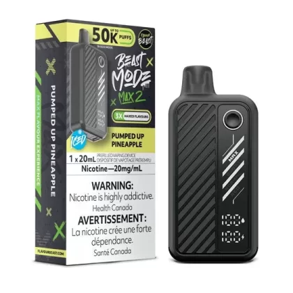 Flavour Beast Mode Max 2 – Pumped Up Pineapple – 50,000 Puffs